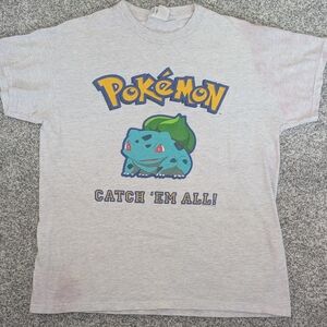 Vintage Pokemon Shirt Official Nintendo 1999 Bulbasaur 01 youth size XL RARE